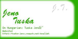 jeno tuska business card